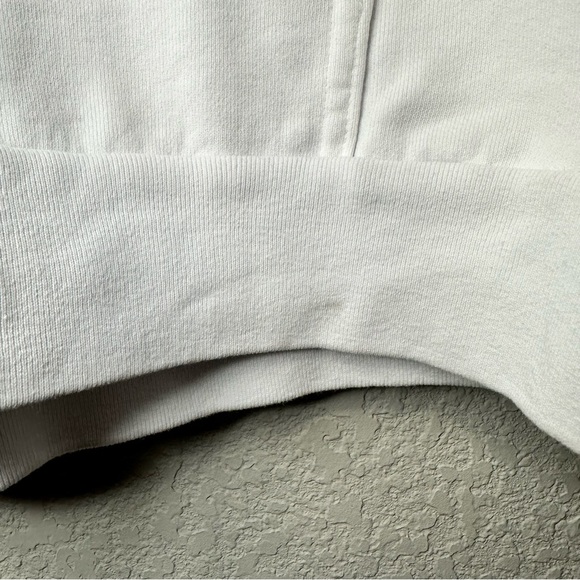 TALENTLESS Heavyweight White Women’s Hoodie Zipper Sweater Size Large - Picture 6 of 7